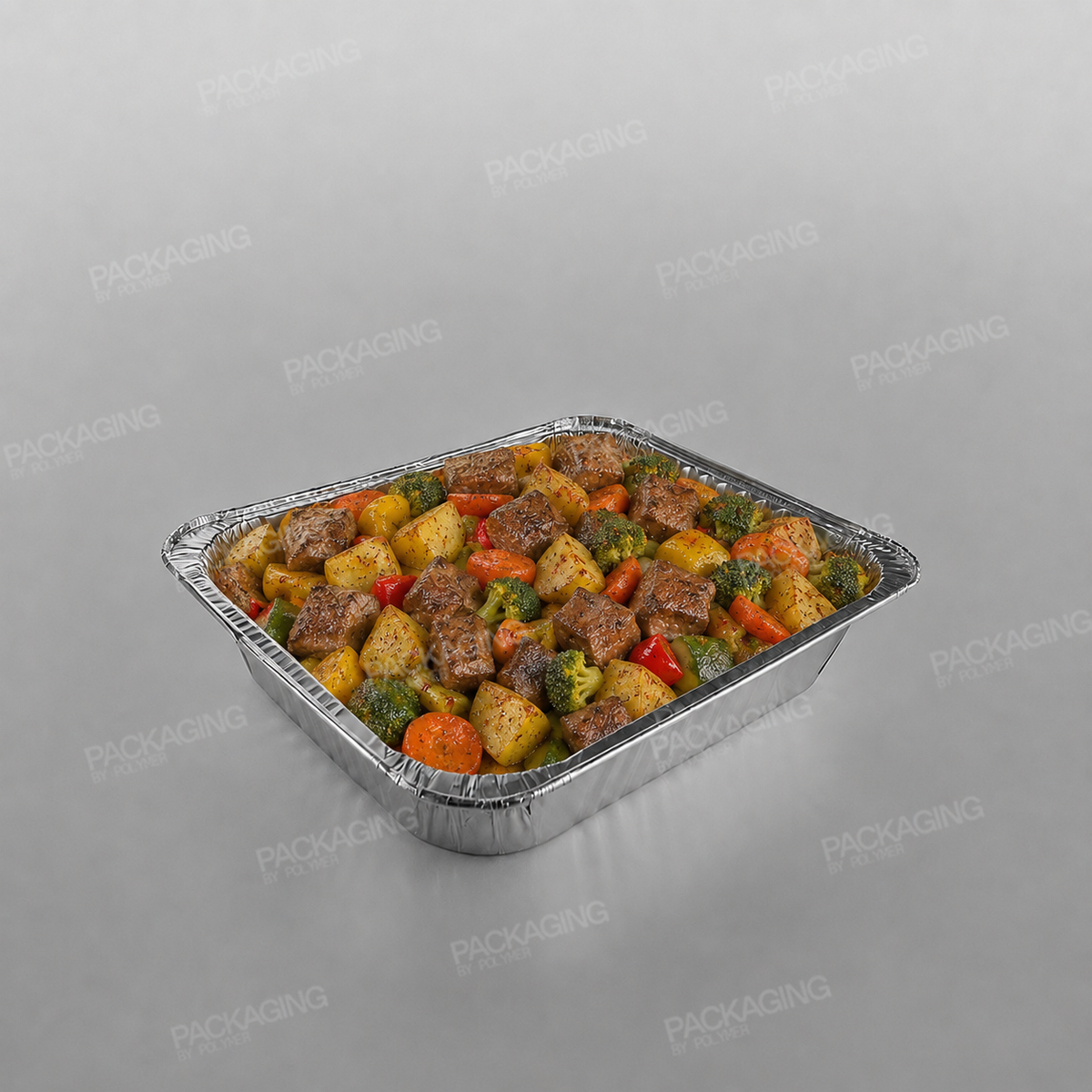 Half Deep Gastronorm Foil Container - Rolled Edge [10x12x2.5inch]