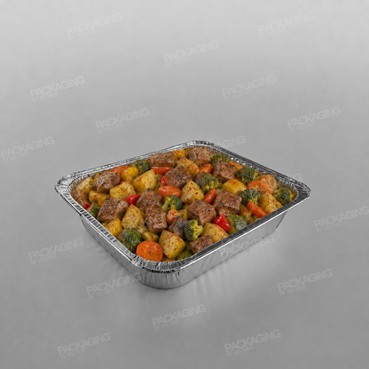 Half Deep Gastronorm Foil Container - Rolled Edge [10x12x2.5inch]