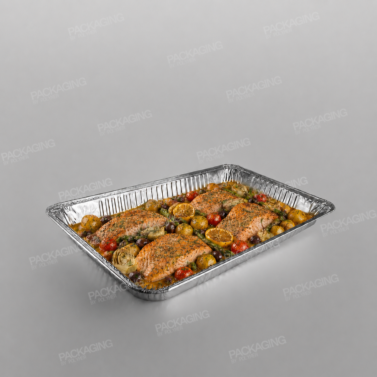 Full Medium Shallow Gastronorm Foil Container [527x325x40mm]