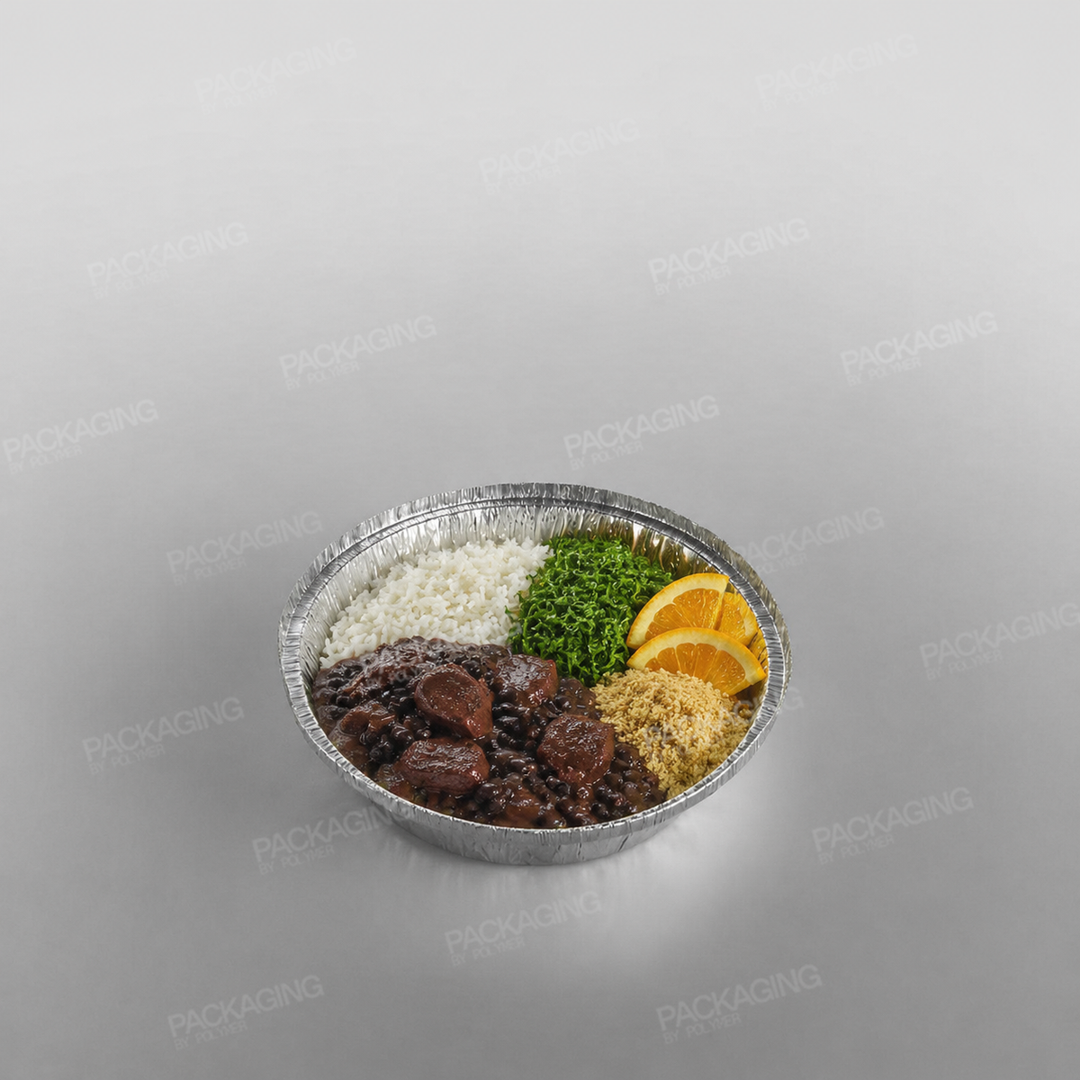 Hippo Foil Container Round