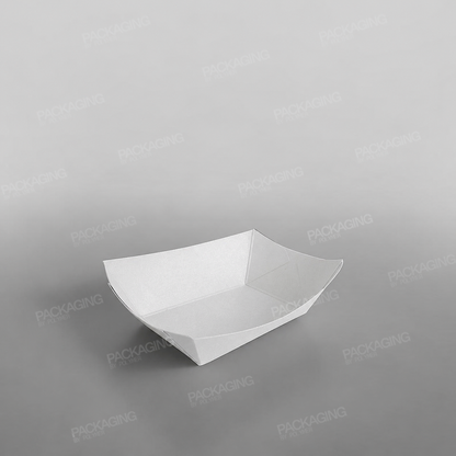 White Paperboard Food Tray