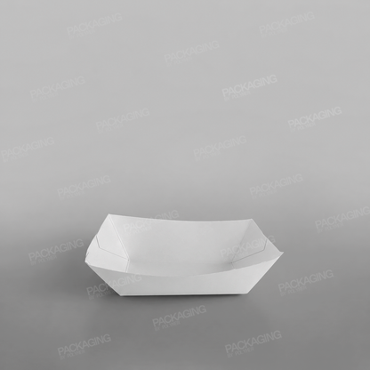 White Paperboard Food Tray
