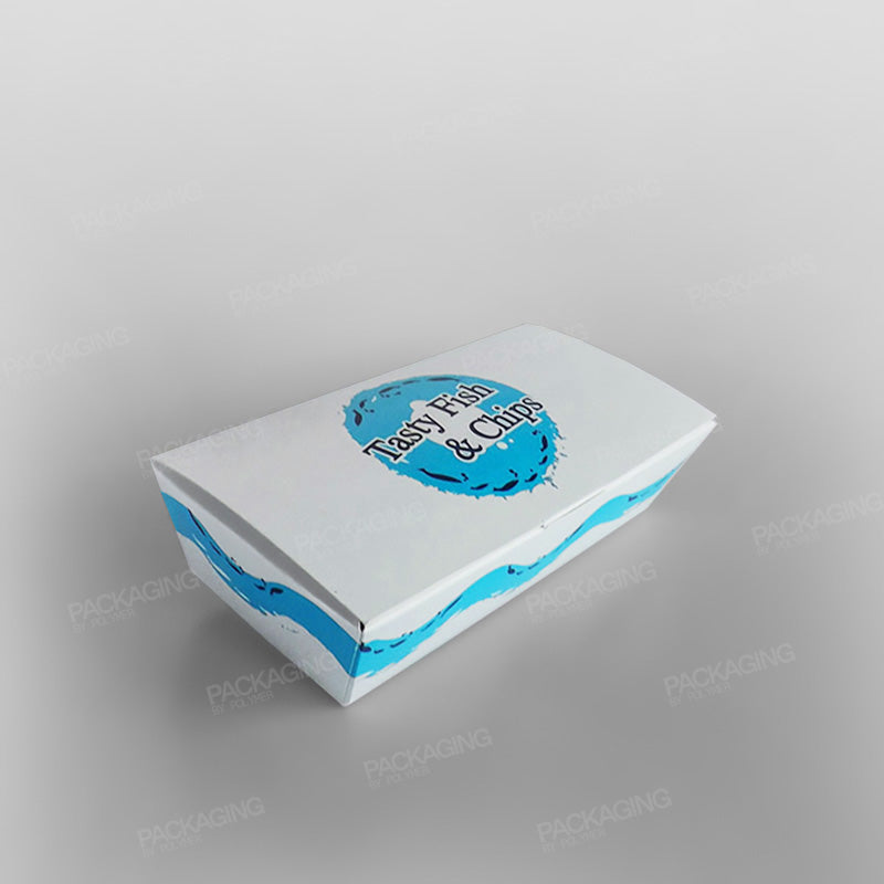 Printed Fish & Chips Box Closed