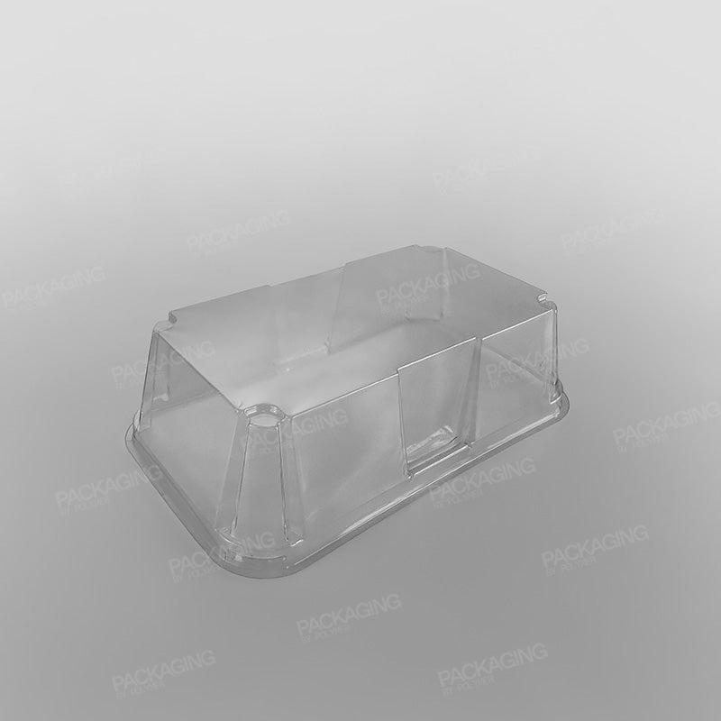 Clear Lid for GPI Actipack Black Rectangular Gateaux Base - 205 x 110mm