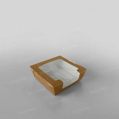 Hinged Laminated Tray, Brown