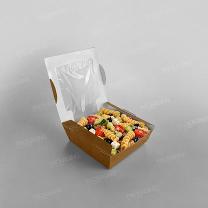 Hinged Laminated Tray, Brown