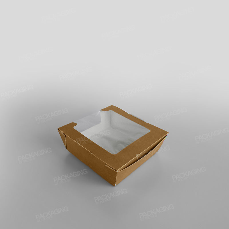 Hinged Laminated Tray, Brown