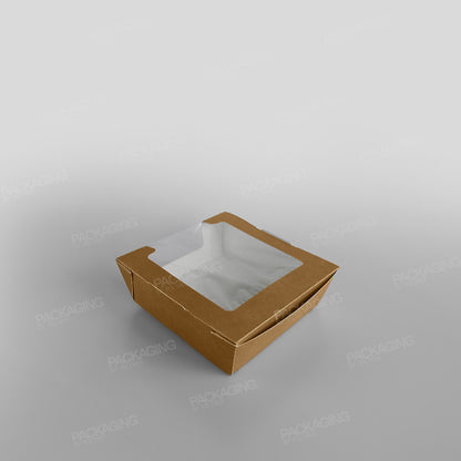 Hinged Laminated Tray, Brown