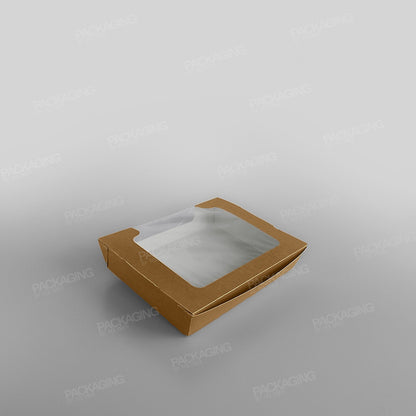 Hinged Laminated Tray, Brown