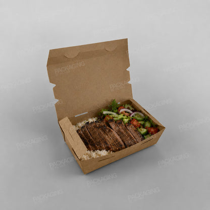 Kraft Hinged Food Container