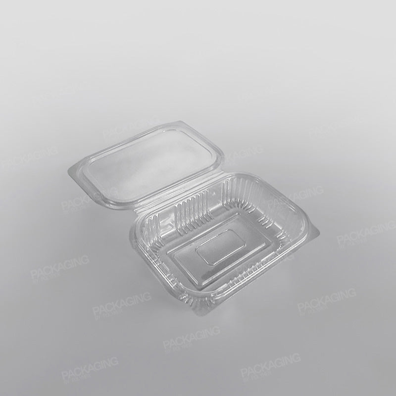 Somoplast Clear Hinged Rectangular Plastic Container -  Economy