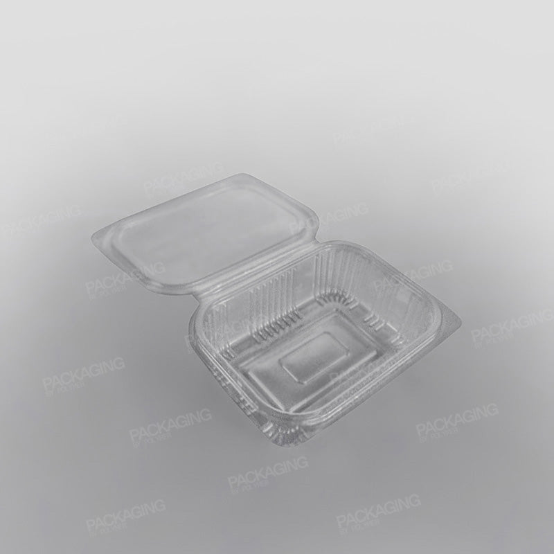 Somoplast Clear Hinged Rectangular Plastic Container -  Economy