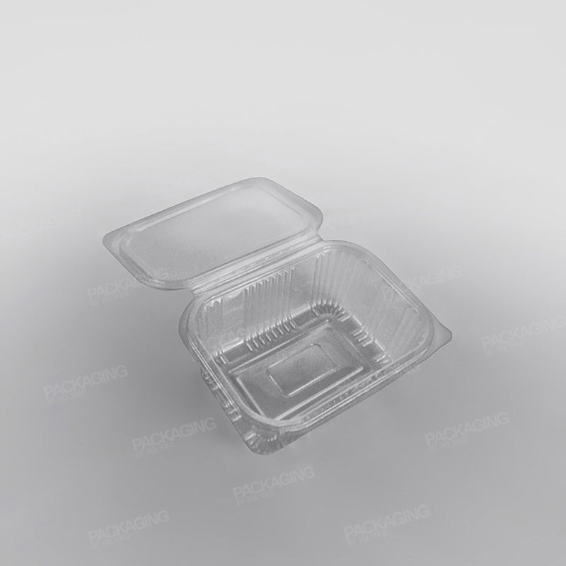 Somoplast Clear Hinged Rectangular Plastic Container -  Economy