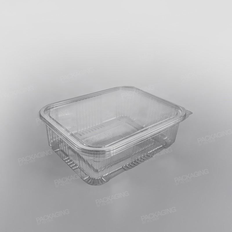 Somoplast Clear Hinged Rectangular Plastic Container -  Economy