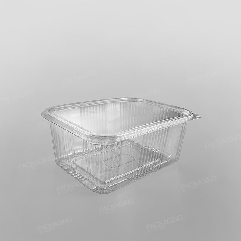 Somoplast Clear Hinged Rectangular Plastic Container -  Economy