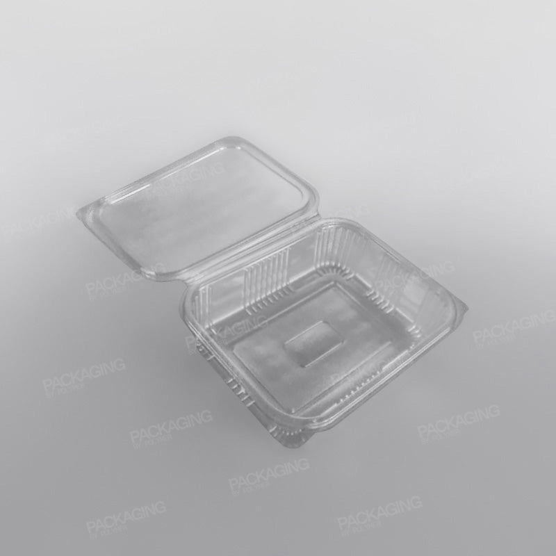 Somoplast Clear Hinged Rectangular Plastic Container -  Economy