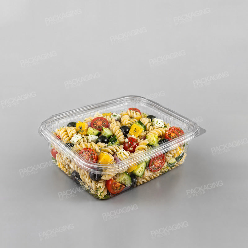 Somoplast Clear Hinged Rectangular Plastic Container -  Economy