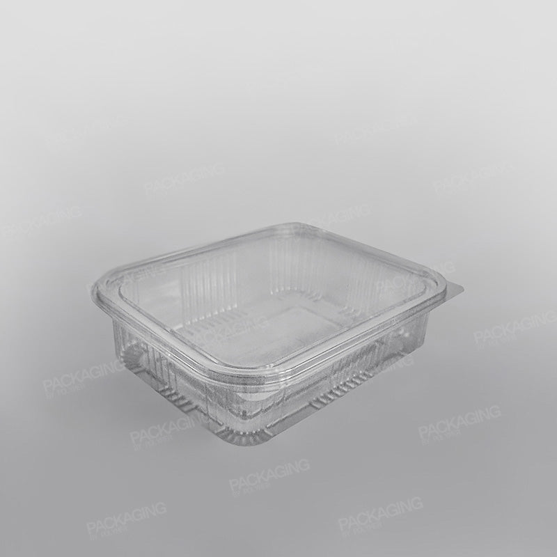 Somoplast Clear Hinged Rectangular Plastic Container -  Economy