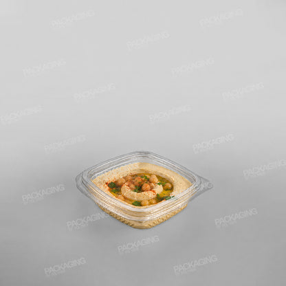 Somoplast Clear Hinged Flat Square Container