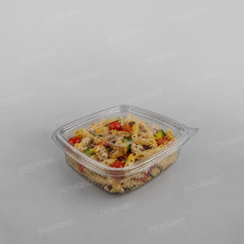 Somoplast Clear Hinged Flat Square Container