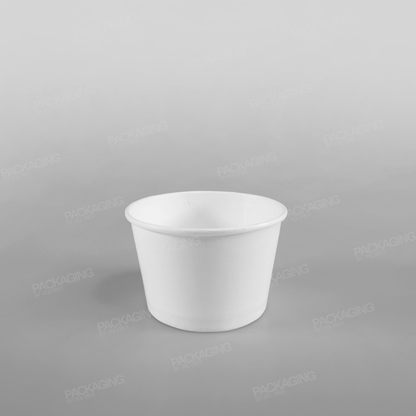 Paper Ice Cream Cups - Plain White