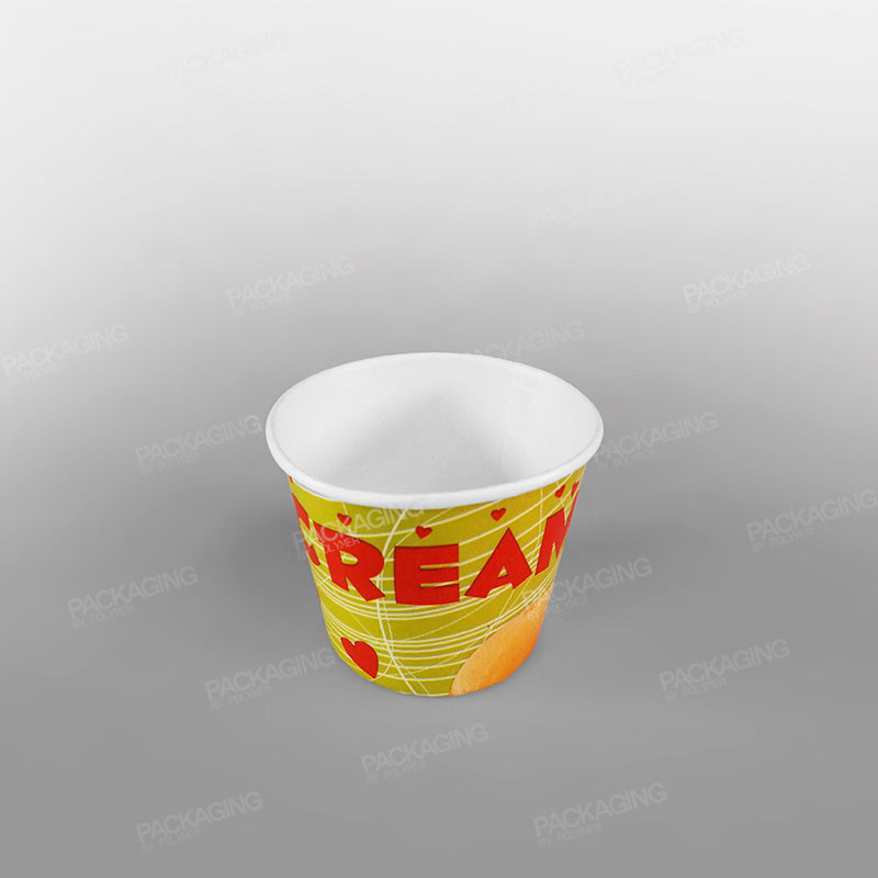 Paper Ice Cream Cups - 200cc - Generic Design