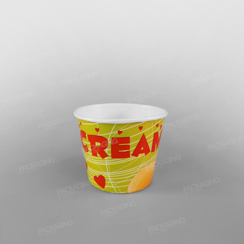 Paper Ice Cream Cups - 200cc - Generic Design — Packaging By Polymer