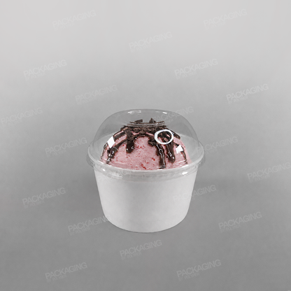 Paper Ice Cream Cups - Plain White