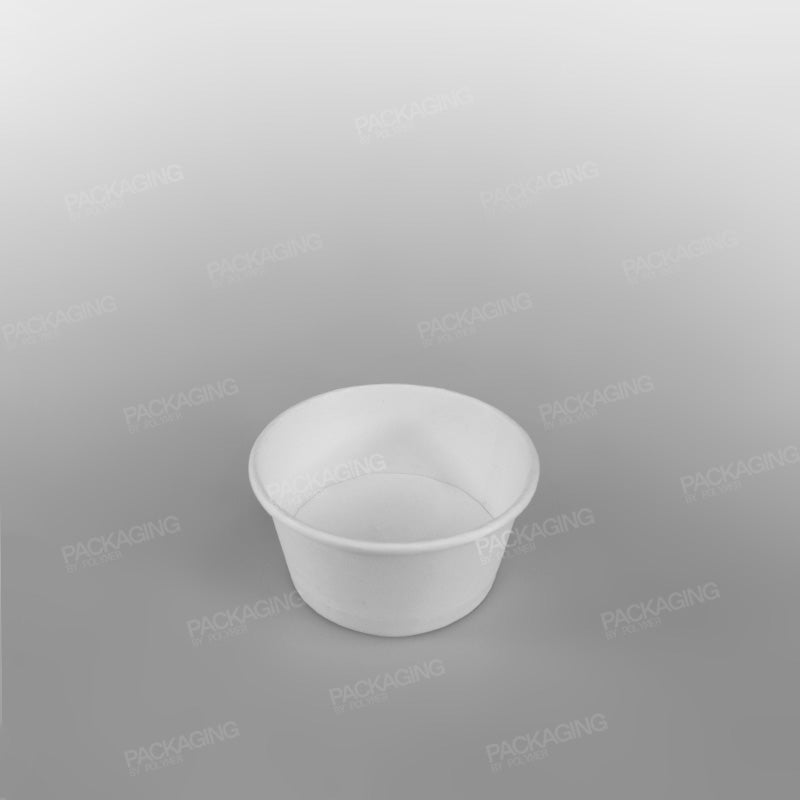 Paper Ice Cream Cups - Plain White