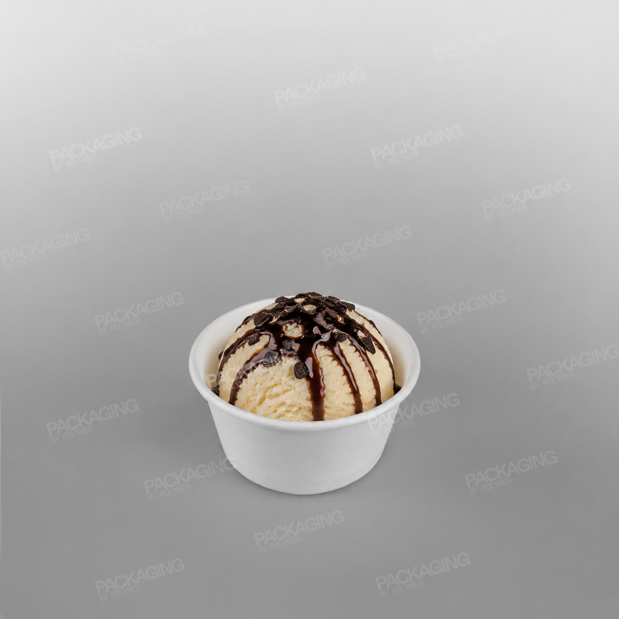 Paper Ice Cream Cups - Plain White