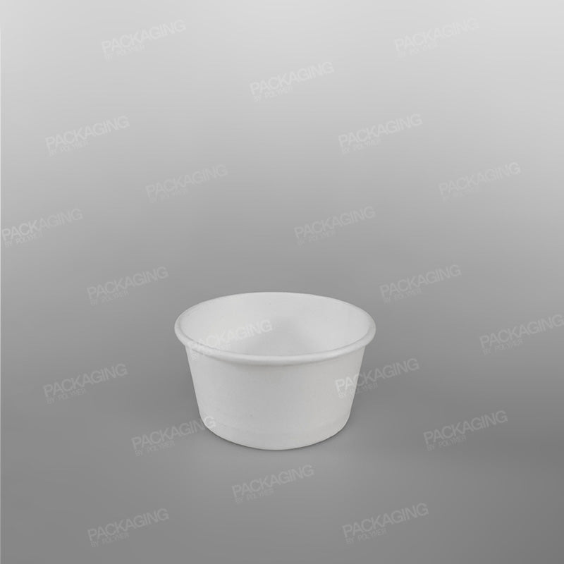 Paper Ice Cream Cups - Plain White