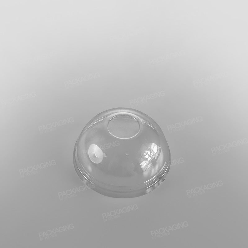 Clear Domed Lid To Fit Ice Cream Cups - White & Green Designs