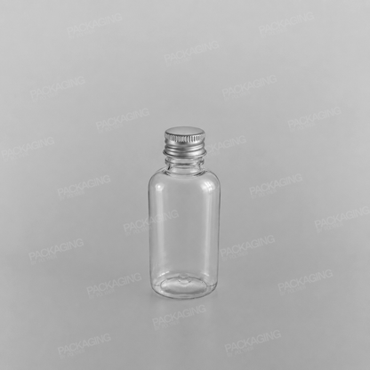 Oval Clear Juice Bottle & Cap [50ml]