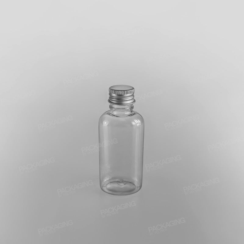Oval Clear Juice Bottle & Cap [50ml]