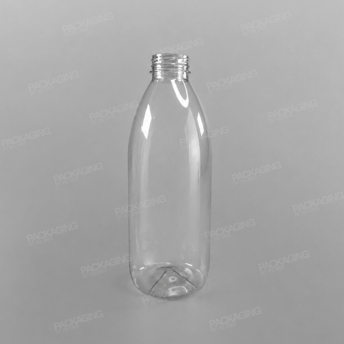 Clear Round Juice Bottles (Caps Sold Separately)