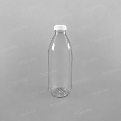 Clear Round Juice Bottles With Caps