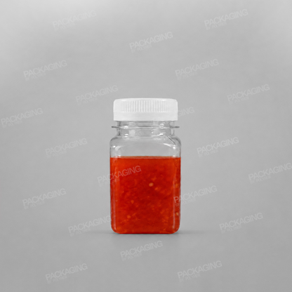 Clear PET Juice/ Shot Bottle With Caps - 100ml