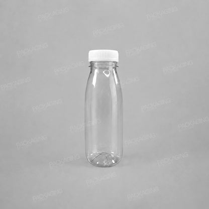 Clear Round Juice Bottles With Caps