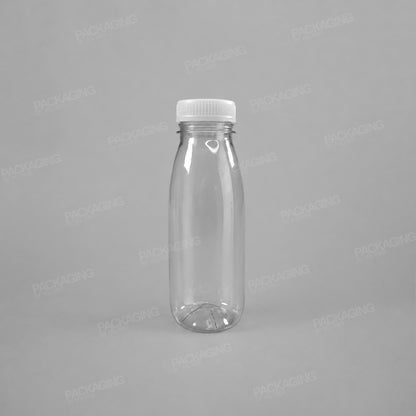Clear Round Juice Bottles (Caps Sold Separately)