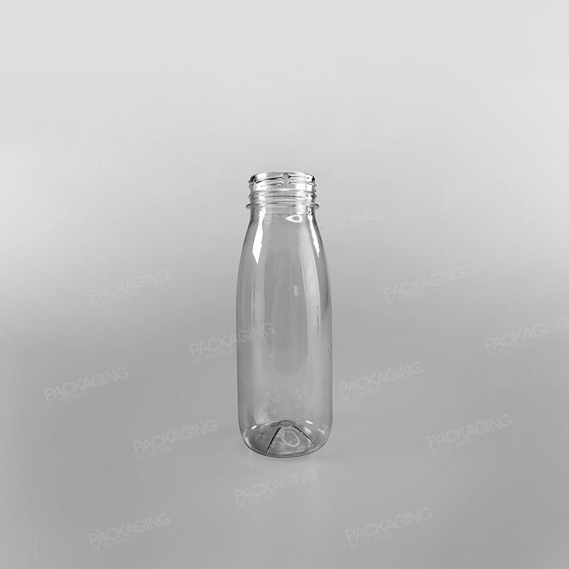 Clear Round Juice Bottles With Caps