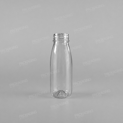 Clear Round Juice Bottles (Caps Sold Separately)