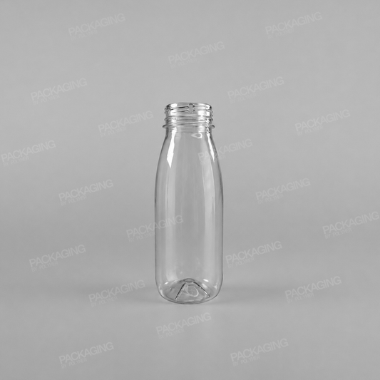 Clear Round Juice Bottles (Caps Sold Separately)
