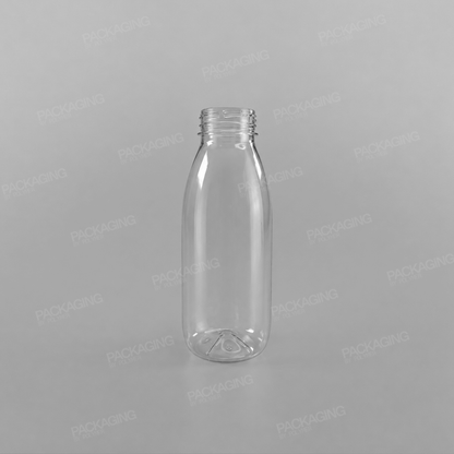 Clear Round Juice Bottles (Caps Sold Separately)