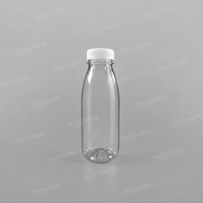 Clear Round Juice Bottles With Caps