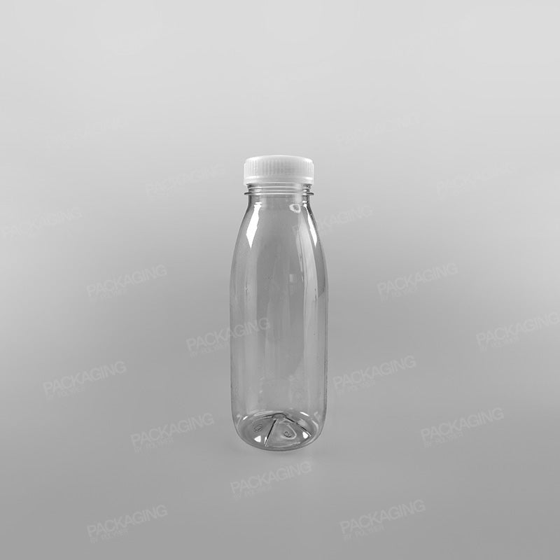 Clear Round Juice Bottles With Caps