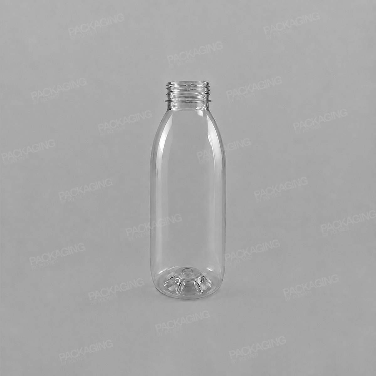 Clear Round Juice Bottles (Caps Sold Separately)