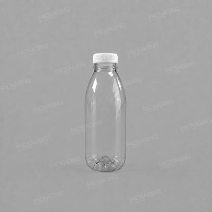 Clear Round Juice Bottles With Caps