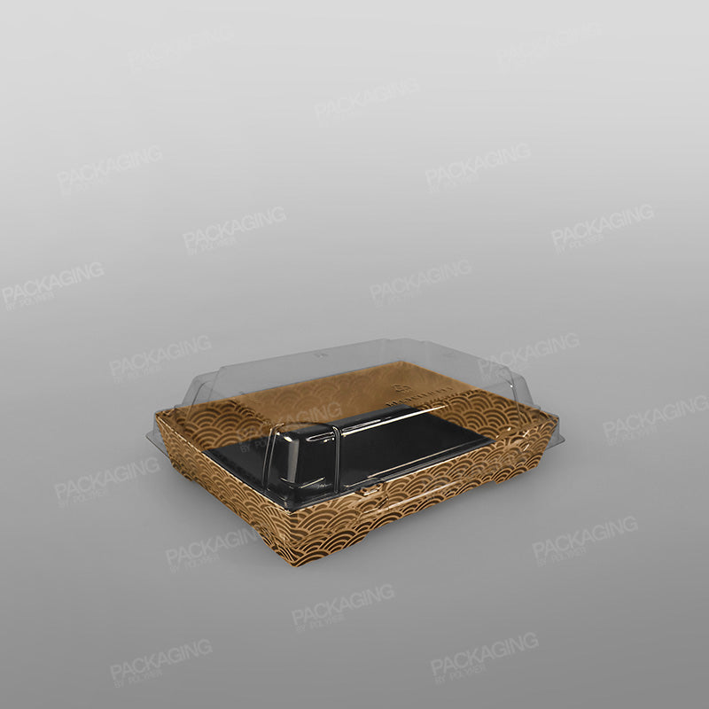 rPET Lid For Sabert Zen Kraft Sushi Tray