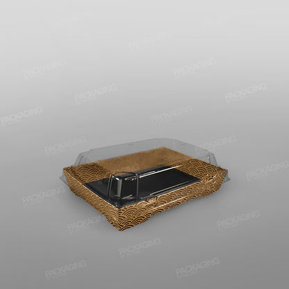 rPET Lid For Sabert Zen Kraft Sushi Tray