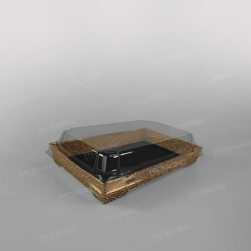 rPET Lid For Sabert Zen Kraft Sushi Tray